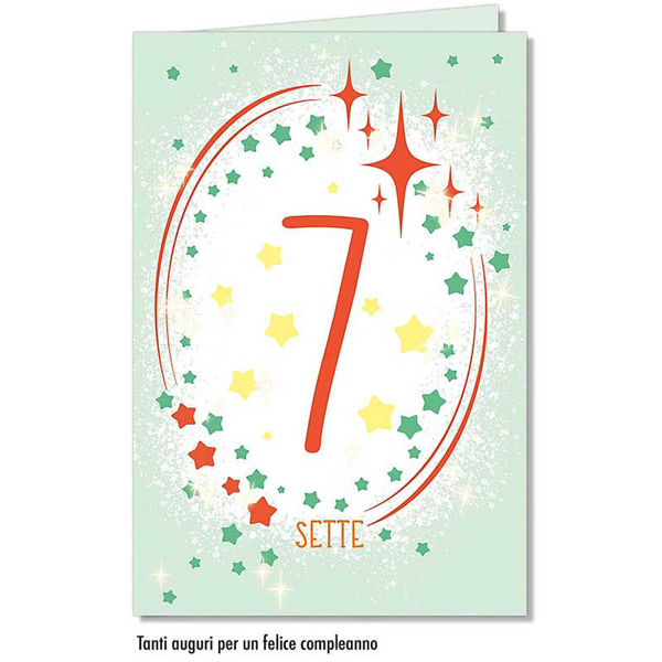 Immagine di Biglietto Auguri Compleanno 7 anni