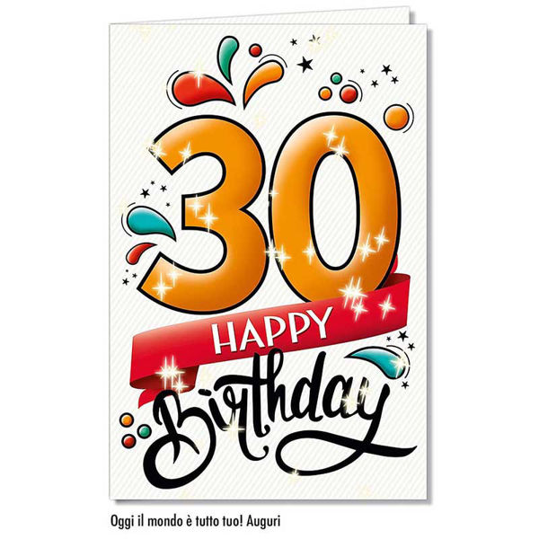 Immagine di Biglietto Auguri Compleanno 30 anni