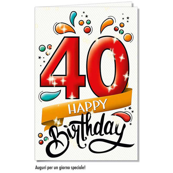 Immagine di Biglietto Auguri Compleanno 40 anni