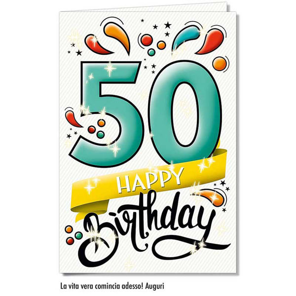 Immagine di Biglietto Auguri Compleanno 50 anni