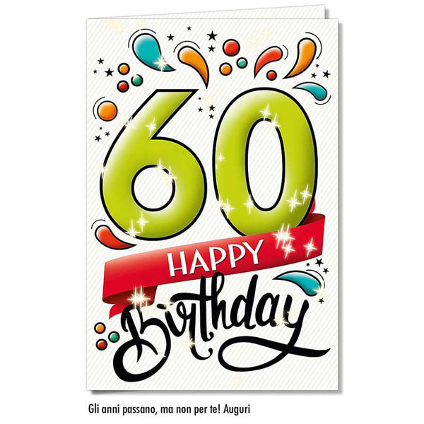 Immagine di Biglietto Auguri Compleanno 60 anni