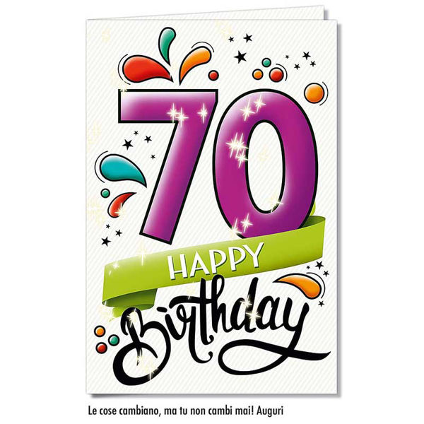 Immagine di Biglietto Auguri Compleanno 70 anni