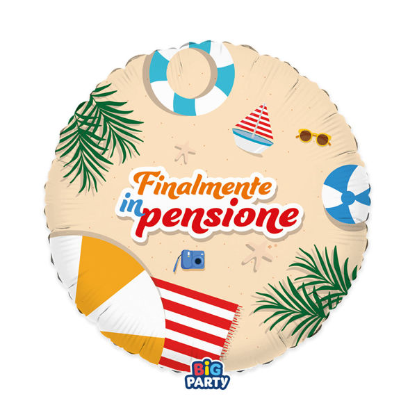 Immagine di Palloncino Mylar 45 cm Pensione