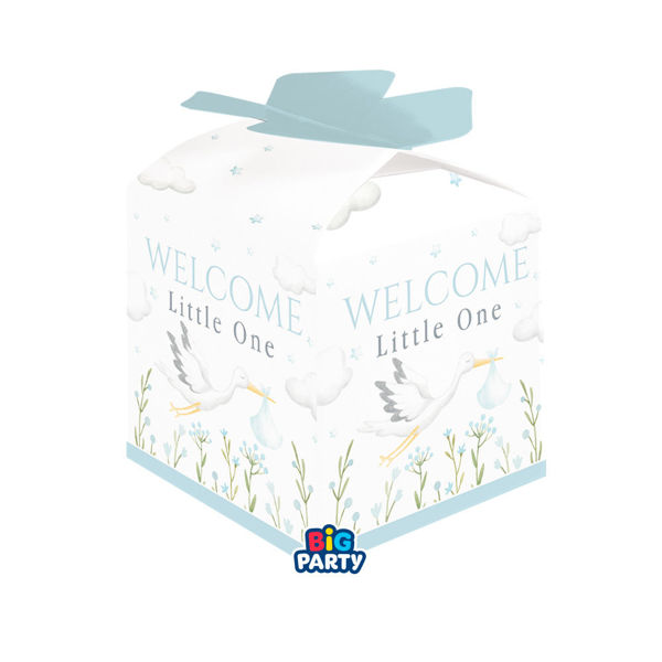 Immagine di 10 Scatoline Cubetto Fiocco Welcome Little One Little One Blue