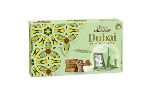 Confetti Maxtris Dubai Pistacchio e Kadayif Bianco 500 grammi