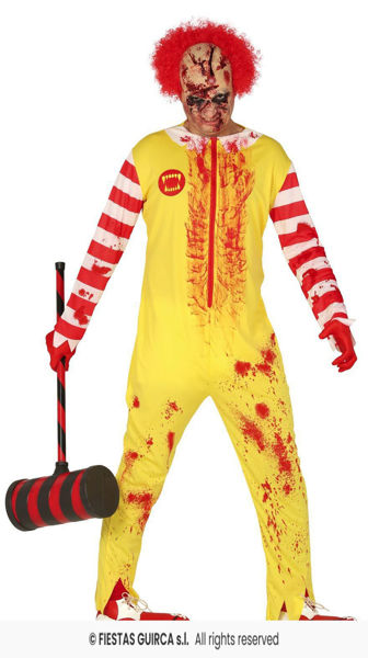 Costume da clown horror taglia XL