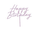 Immagine di Cake Topper Happy Birthday Lilla 16 cm