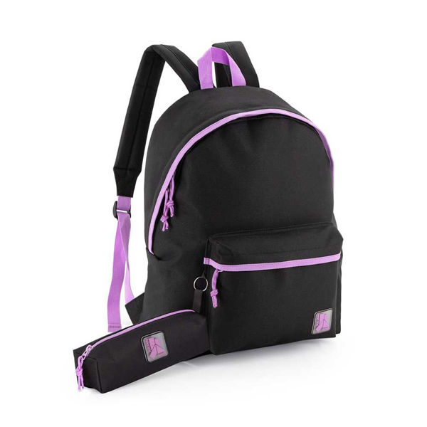 Zaino Julian Ross Viola con Astuccio | 41 cm – 24L Scuola e Tempo Libero