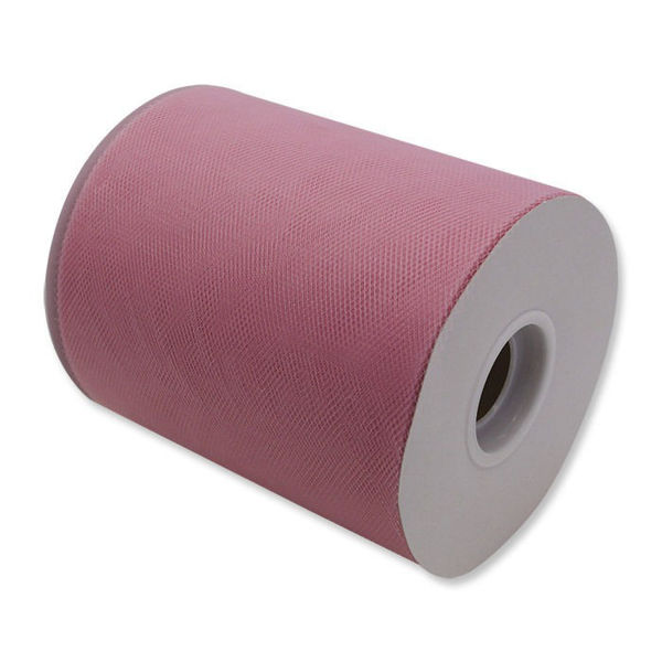 Rotolo Tulle Rosa Antico 12.5 cm x 100 m | Big Party Decorazioni