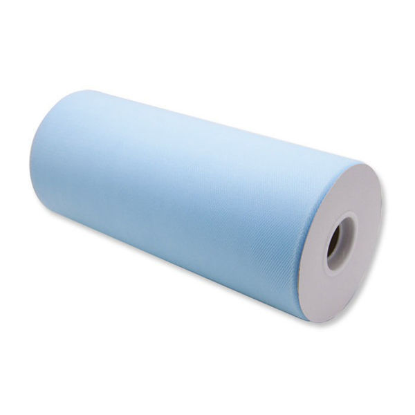 Rotolo Tulle Celeste 25 cm x 100 Metri – Per Allestimenti, Feste e Fai da Te