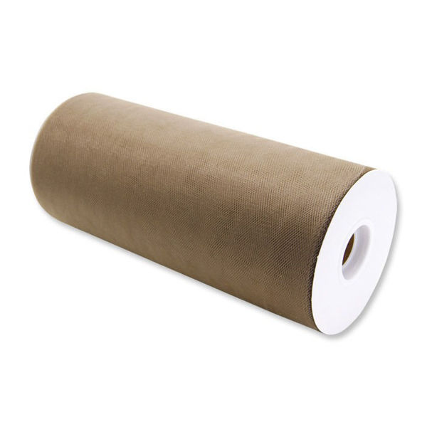 Rotolo Tulle 25 cm x 100 mt Oro Matto