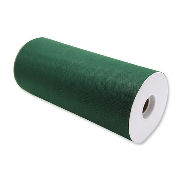 Rotolo Tulle Verde Foresta 25 cm x 100 Metri – Per Bomboniere, Allestimenti e Fai da Te