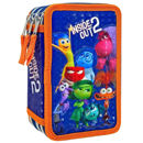 Astuccio Scuola 3 Zip Inside Out Disney | Completo 44 Pezzi