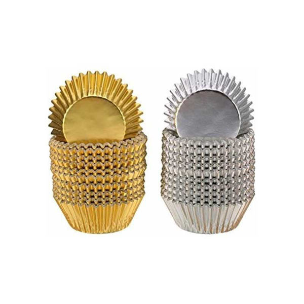 Immagine di Pirottini Rotondo Oro o Argento 44x28 mm 30 pezzi