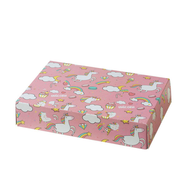 Immagine di Scatola per dolci Unicorno Rosa