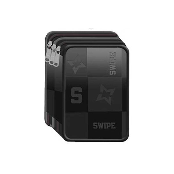 Astuccio 3 Zip Swipe Trendy Nero
