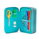 Astuccio GoPop Turtle Bloom triplo con accessori scuola e design tartaruga