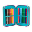 Astuccio GoPop Turtle Bloom triplo con accessori scuola e design tartaruga