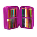 Astuccio GoPop Meowcorn triplo con design gattocorno e accessori scuola inclusi