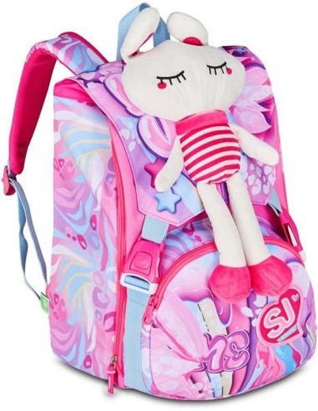 Zaino scuola sdoppiabile Seven SJ Gang Plushy Rabbit 28x41x16 cm