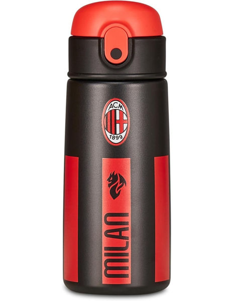 Borraccia termica AC Milan 460 ml con cannuccia e logo ufficiale