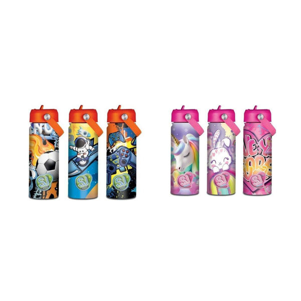 Borraccia in acciaio inox 500 ml SJ Gang Seven – 12 pezzi assortiti