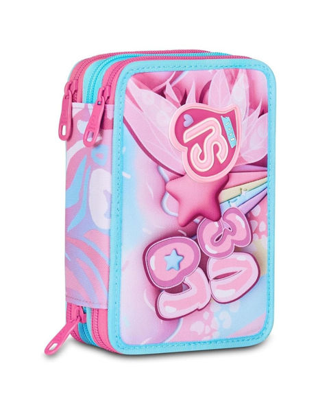 Astuccio Triplo Riempito 45 pezzi Seven SJ Gang Plushy Rabbit per scuola