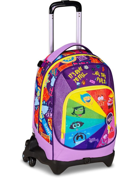Zaino trolley Seven Inside Out 2 Big 2in1 con ruote e maniglia – grafica Disney Pixar