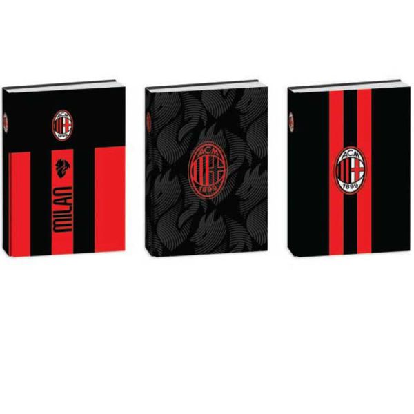 Diario scuola Milan Seven assortito con grafiche ufficiali AC Milan