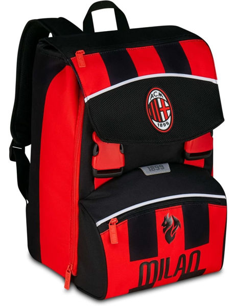Zaino scuola sdoppiabile Seven Milan con logo ufficiale AC Milan