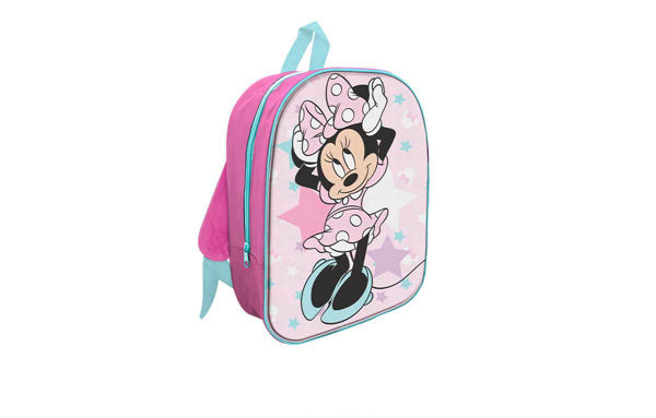 Zaino 32 cm in tessuto Minnie – Disney rosa per bambine