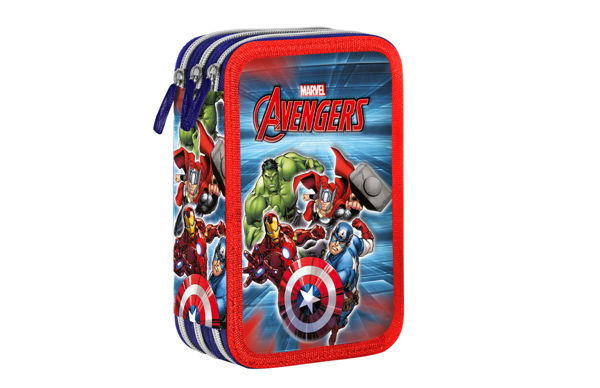 Astuccio Giotto 3 Zip Avengers completo scuola