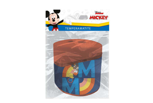 Temperamatite ovale con doppio foro e grafica Topolino Disney