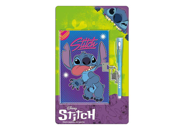Diario segreto Stitch Disney con penna e lucchetto