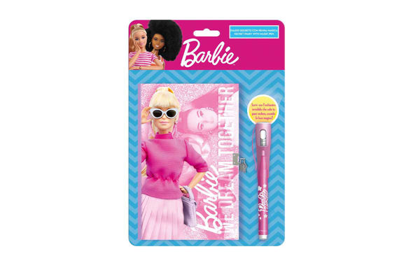 Diario segreto Barbie con penna magica a inchiostro invisibile e luce UV