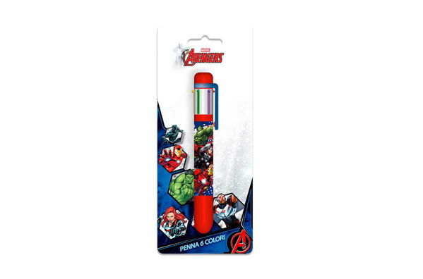 Penna 6 colori Avengers Marvel per bambini