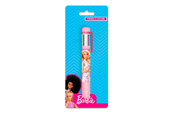 Penna Barbie 6 colori – multifunzione per scuola e disegno
