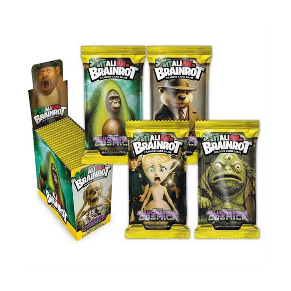 Busta Skifidol Brainrot Allucinazione Cosmica con 14 carte da collezione