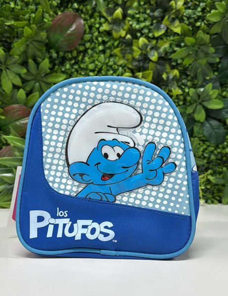 Zaino asilo Puffi Los Pitufos con spallacci regolabili