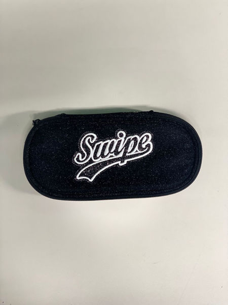 Bauletto Swipe Glitter Nero – Astuccio elegante multifunzione con finitura brillante