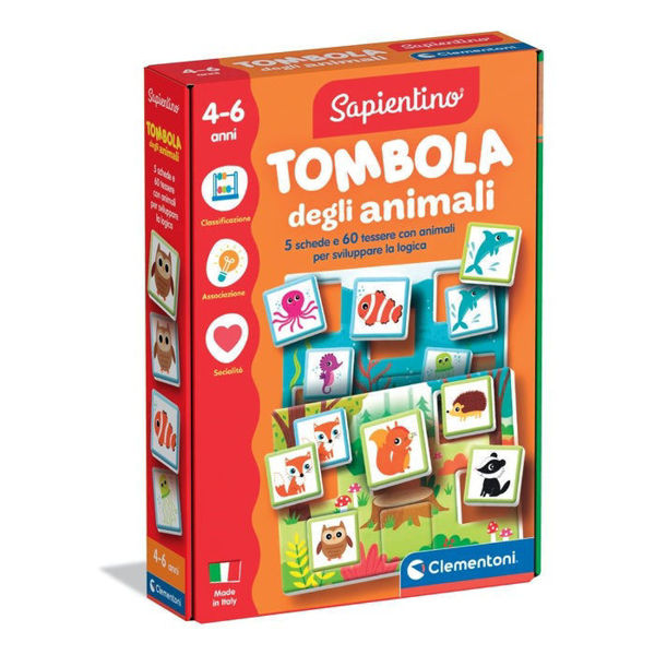 Gioco educativo Clementoni Sapientino Tombola degli Animali con schede e tessere