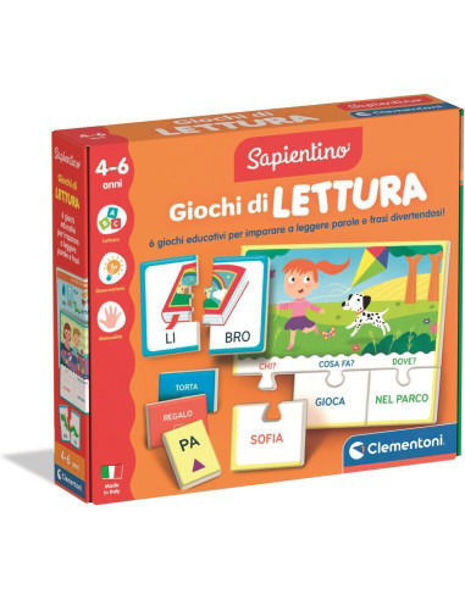 Sapientino Giochi di Lettura Clementoni - Gioco educativo per imparare a leggere parole e frasi