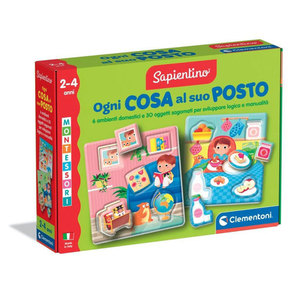 Gioco Clementoni Ogni Cosa al Suo Posto con ambienti e oggetti da abbinare