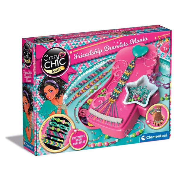 Kit Crazy Chic Friendship Bracelets Mania - Telaio e materiali per braccialetti fai da te