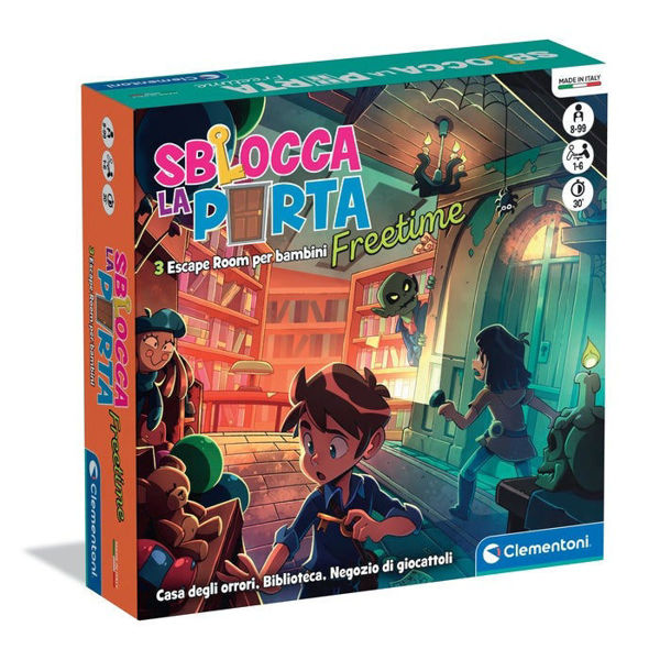 Sblocca la porta Deluxe Freetime Clementoni – Gioco escape room da tavolo con 3 avventure