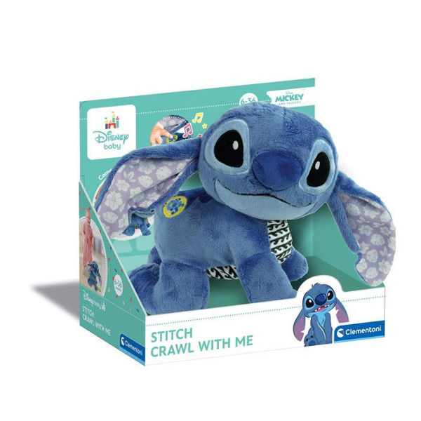 Peluche interattivo Stitch Gattona con Me Clementoni per bambini 6-36 mesi