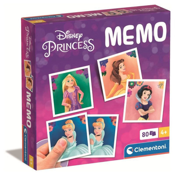 Gioco di memoria Memo Principesse Disney Clementoni con 80 tessere personaggi