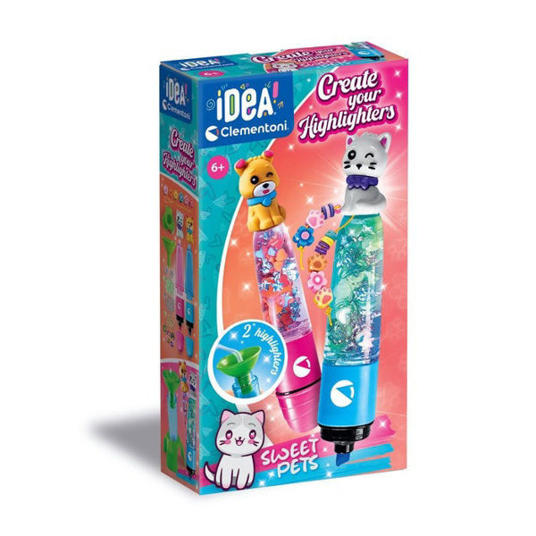 Kit creativo “Create Your Highlighters – Sweet Pets” con decorazioni a tema animali