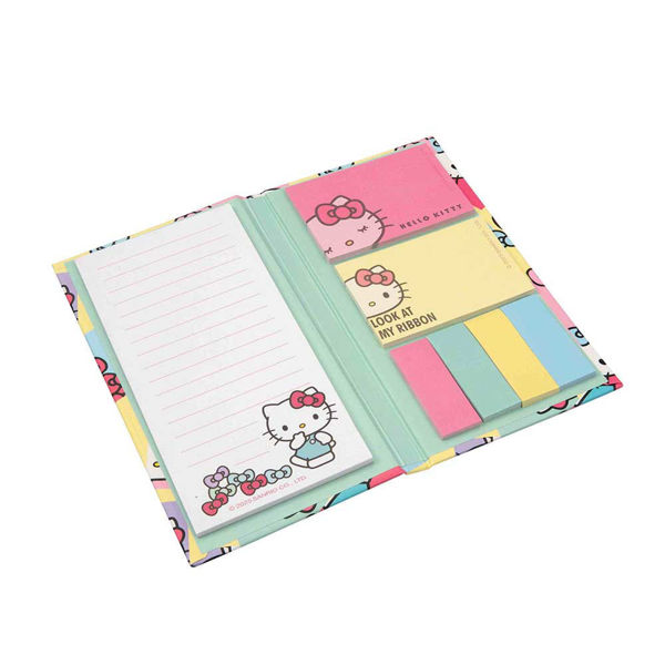 Kit completo di Post-it Hello Kitty colorati e sagomati