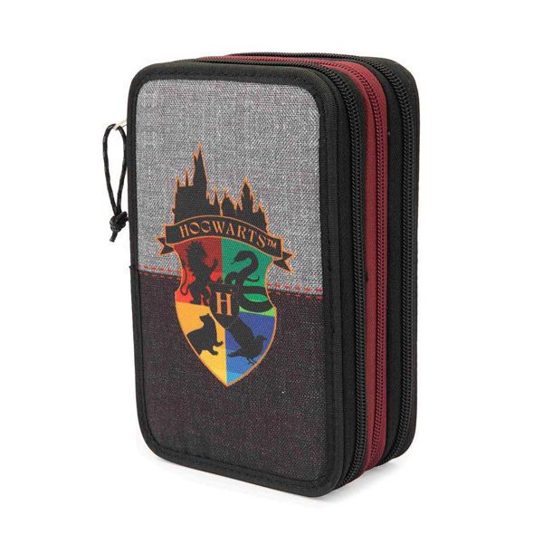 Astuccio Harry Potter 3 zip con cancelleria – Accessorio scuola Hogwarts